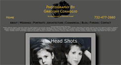 Desktop Screenshot of photographybygregorycoraggio.com