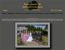 Tablet Screenshot of photographybygregorycoraggio.com